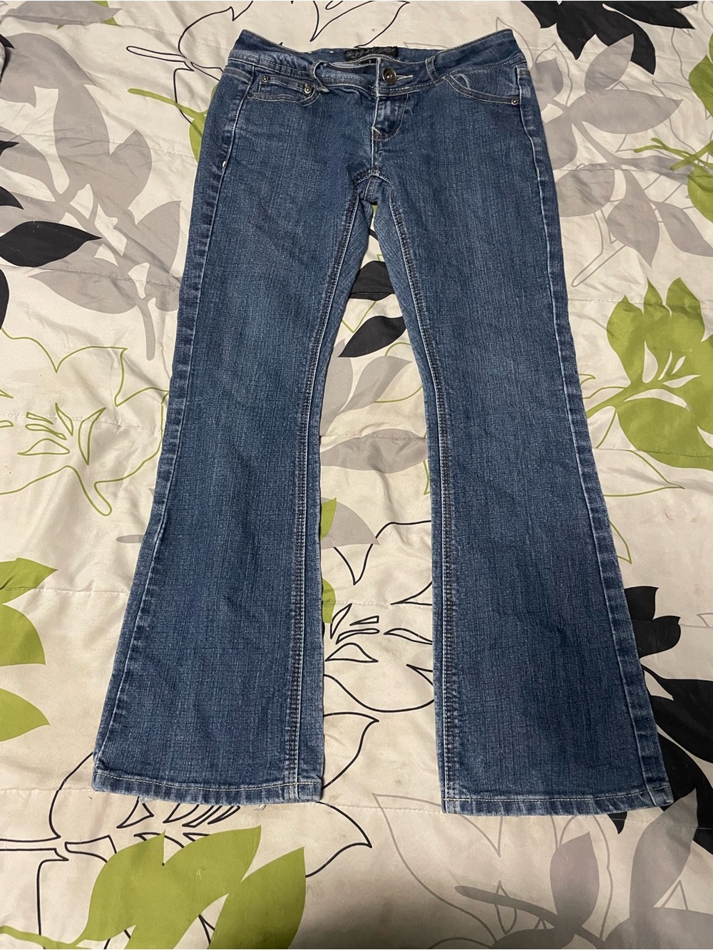 Imperial Star Women's Dark Blue Flare Jeans Size 7